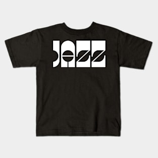jazz text logo design Kids T-Shirt